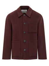 AMARANTO - Amaranto Burgundy Wool Jacket with Pockets - Red | Lidia Shopping ® | Official Website