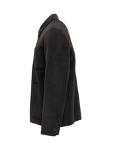 AMARANTO - Amaranto giacca nera in lana con tasche frontali - Nero | Lidia Shopping ® | Official Website