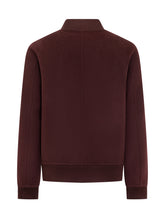 AMARANTO - Amaranto Wool Bomber Jacket with Zip - Red | Lidia Shopping ® | Official Website