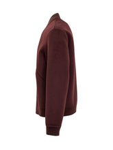 AMARANTO - Amaranto Wool Bomber Jacket with Zip - Red | Lidia Shopping ® | Official Website