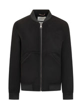 AMARANTO - Amaranto Bomber in Lana Nera con Zip - Nero | Lidia Shopping ® | Official Website