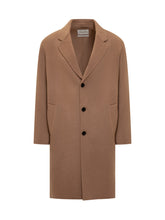 AMARANTO - Amaranto Cappotto in Lana Cammello Monopetto - Marrone | Lidia Shopping ® | Official Website