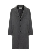 AMARANTO - Amaranto Cappotto Grigio in Lana con Bottoni - Grigio | Lidia Shopping ® | Official Website