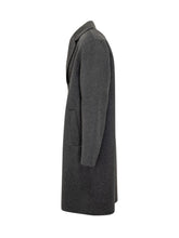 AMARANTO - Amaranto Cappotto Grigio in Lana con Bottoni - Grigio | Lidia Shopping | Official Website