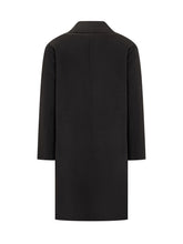 AMARANTO - Amaranto Cappotto Nero in Lana con Revers Classici - Nero | Lidia Shopping ® | Official Website