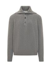 AMARANTO - Amaranto Grey Wool Polo Sweater - Grey | Lidia Shopping ® | Official Website