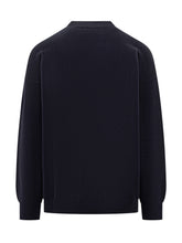 AMARANTO - Amaranto Maglione Blu Girocollo con Dettaglio X - Blu | Lidia Shopping ® | Official Website