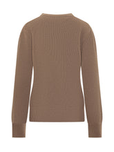 BURBERRY - Burberry Brown Sweater with Knight Logo - Brown - LIDIASHOPPING® - Official Website