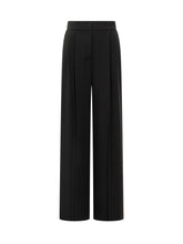 ALBERTA FERRETTI - Alberta Ferretti Pantaloni Neri a Gamba Larga - Nero - LIDIASHOPPING® - Official Website