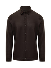 ZEGNA - Camicia Marrone in Lana Zegna - Marrone | Lidia Shopping ® | Official Website