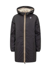 K-WAY - K-Way Long Parka with Faux Fur Lining - Black - LIDIASHOPPING® - Official Website