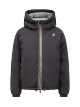 K-WAY - K-Way Black Hooded Puffer Jacket - Black - LIDIASHOPPING® - Official Website