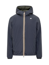 K-WAY - Reversible Waterproof Jacket With Hood - Blue - LIDIASHOPPING® - Official Website