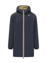 K-WAY - K-Way Jacob St Warm Double con Cappuccio - Blu | Lidia Shopping ® | Official Website