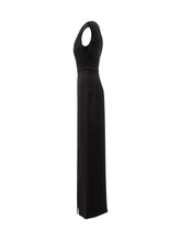 SOLACE LONDON - Abito Nero Monospalla Con Drappeggio Solace London - Nero - LIDIASHOPPING® - Official Website