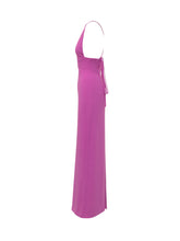SOLACE LONDON - Solace London Fuchsia Long Dress With Crossed Straps - Pink | Lidia Shopping | Official Website