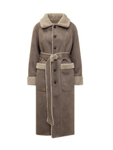 URBANCODE - Urban Code Cappotto Lungo in Shearling - Beige | Lidia Shopping ® | Official Website