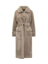 URBANCODE - Urban Code Cappotto Lungo in Shearling - Beige | Lidia Shopping ® | Official Website