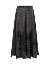 DIESEL - Diesel Black Faux Fur-Effect Midi Skirt - Black - LIDIASHOPPING® - Official Website