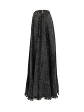 DIESEL - Diesel Black Faux Fur-Effect Midi Skirt - Black - LIDIASHOPPING® - Official Website