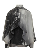 FERRAGAMO - Ferragamo Blusa in Seta con Stampa Palme - Nero | Lidia Shopping ® | Official Website