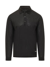 PREMIATA - Long Sleeve Knit Polo Shirt - Black | Lidia Shopping ® | Official Website