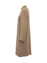 CINZIA ROCCA LORO PIANA - Cinzia Rocca Cappotto Minimal con Collo alla Coreana - Marrone | Lidia Shopping ® | Official Website