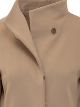 CINZIA ROCCA LORO PIANA - Cinzia Rocca Cappotto Minimal con Collo alla Coreana - Marrone | Lidia Shopping ® | Official Website