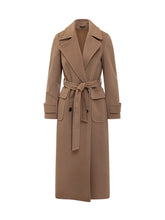 CINZIA ROCCA LORO PIANA - Cinzia Rocca Camel Long Cashmere Coat with Belt - Brown - LIDIASHOPPING® - Official Website
