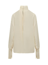 TOM FORD - Tom Ford Blouse with Bow and High Neck - White - LIDIASHOPPING® - Official Website