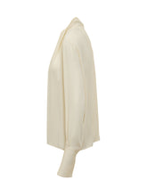 TOM FORD - Tom Ford Blouse with Bow and High Neck - White - LIDIASHOPPING® - Official Website