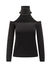 SEMICOUTURE - Black Cold Shoulder Sweater Semicouture - Black | Lidia Shopping ® | Official Website