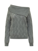 SEMICOUTURE - Maglione Grigio a Spalla Scoperta Semicouture - Grigio - LIDIASHOPPING® - Official Website