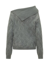 SEMICOUTURE - Maglione Grigio a Spalla Scoperta Semicouture - Grigio - LIDIASHOPPING® - Official Website