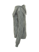SEMICOUTURE - Maglione Grigio a Spalla Scoperta Semicouture - Grigio - LIDIASHOPPING® - Official Website