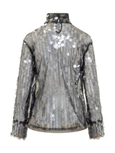 SEMICOUTURE - Semicouture Silver Sequin Top - Black - LIDIASHOPPING® - Official Website