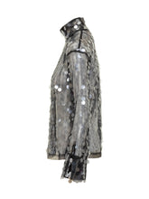 SEMICOUTURE - Semicouture Silver Sequin Top - Black - LIDIASHOPPING® - Official Website