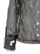SEMICOUTURE - Semicouture Silver Sequin Top - Black - LIDIASHOPPING® - Official Website