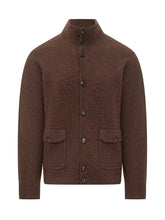 BALLANTYNE - Cardigan Ballantyne in Lana Marrone con Tasche - Marrone | Lidia Shopping ® | Official Website