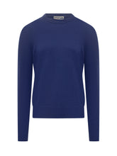 BALLANTYNE - Pullover Ballantyne Blu Girocollo in Lana - Blu | Lidia Shopping ® | Official Website