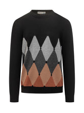 BALLANTYNE - Ballantyne Black Grey and Brown Argyle Sweater - Multicolor | Lidia Shopping ® | Official Website