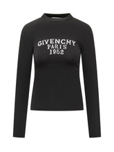 GIVENCHY - Givenchy Maglia Nera con Logo Ricamato - Nero | Lidia Shopping ® | Official Website