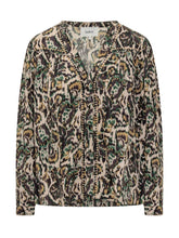 BA&SH - Ba&sh Animal Print Blouse - Green | Lidia Shopping ® | Official Website