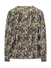 BA&SH - Ba&sh Animal Print Blouse - Green | Lidia Shopping | Official Website