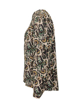 BA&SH - Ba&sh Animal Print Blouse - Green | Lidia Shopping | Official Website