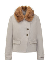 BA&SH - Short Jacket with Faux Fur Collar Ba&sh - Beige - LIDIASHOPPING® - Official Website