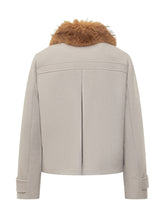 BA&SH - Short Jacket with Faux Fur Collar Ba&sh - Beige - LIDIASHOPPING® - Official Website