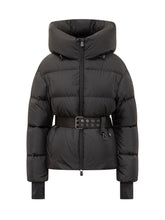 MONCLER GRENOBLE - Moncler Grenoble Black Down Jacket with Belt - Black - LIDIASHOPPING® - Official Website