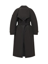 MONCLER GENIUS EDWARD ENNINFUL - 4 Moncler Edward Enninful Black Double-Breasted Trench - Black - LIDIASHOPPING® - Official Website