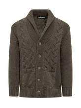 ALBARENA - Green Cable-Knit Cardigan Albarena - Green - LIDIASHOPPING® - Official Website